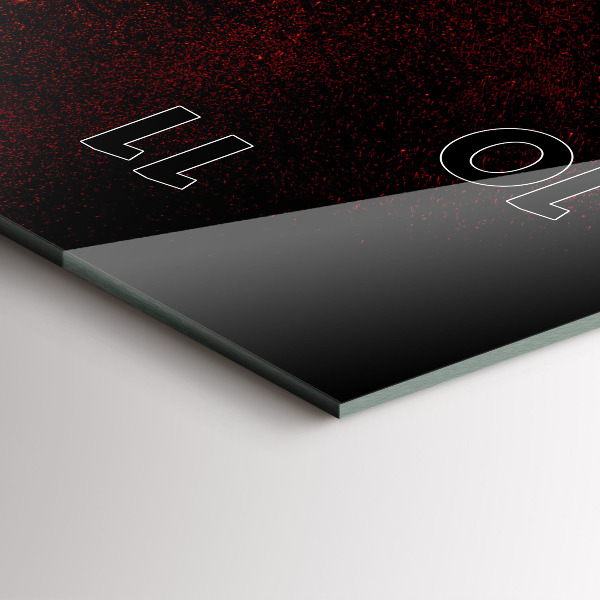 Horloge murale verticale Piments