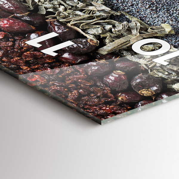 Horloge murale verticale 'Des rangées d''épices'