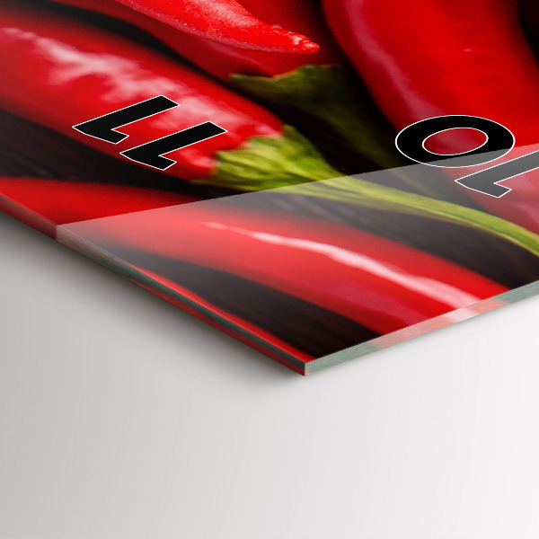 Horloge murale verticale Piments forts