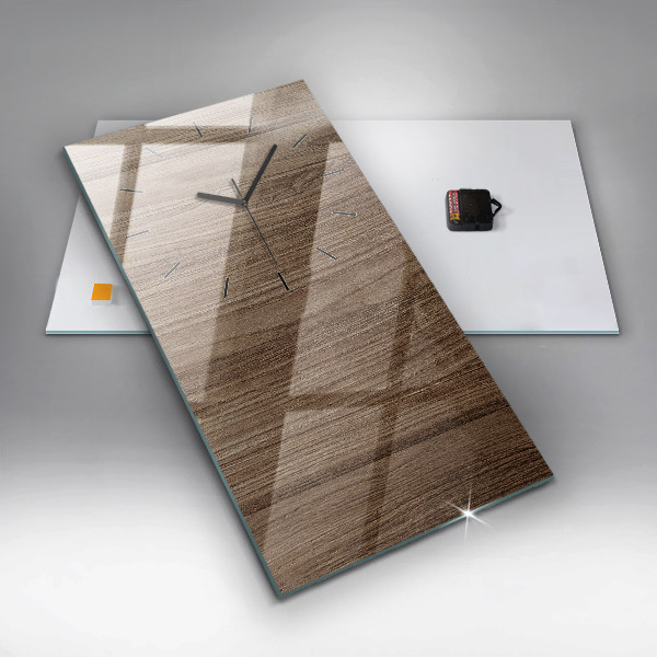 Horloge murale verticale Bois foncé