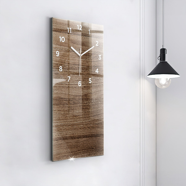 Horloge murale verticale Bois foncé