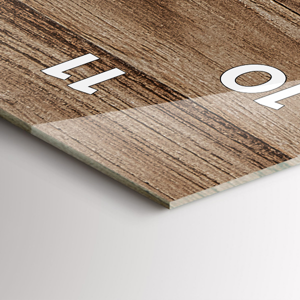 Horloge murale verticale Bois foncé