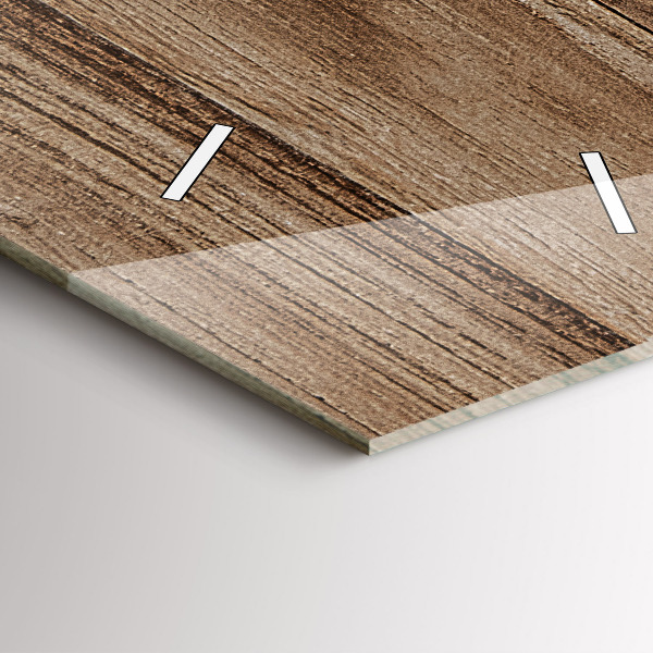 Horloge murale verticale Bois foncé