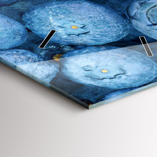 Horloge murale verticale Myrtilles et framboises