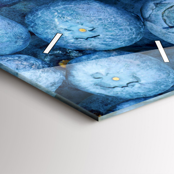 Horloge murale verticale Myrtilles et framboises