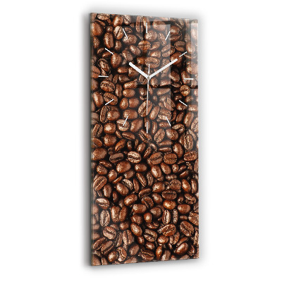 Horloge murale verticale Café en grains