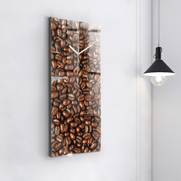 Horloge murale verticale Café en grains