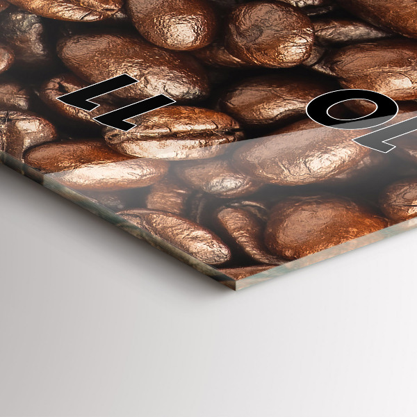 Horloge murale verticale Café en grains