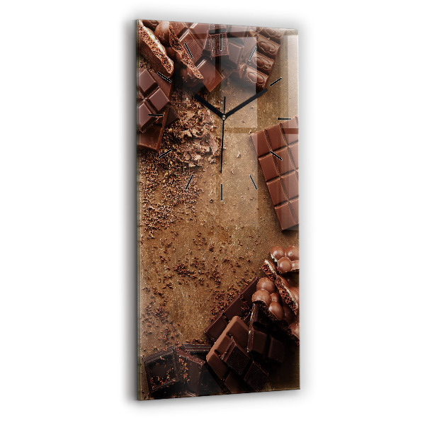 Horloge murale verticale Barres de chocolat