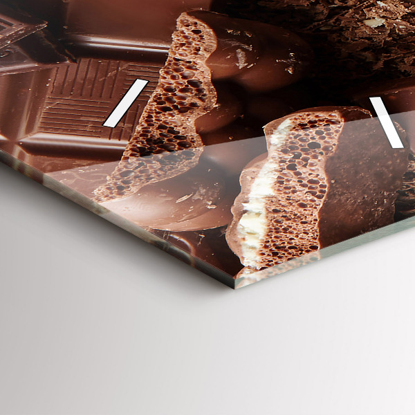 Horloge murale verticale Barres de chocolat