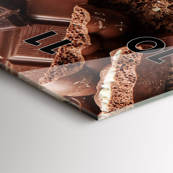 Horloge murale verticale Barres de chocolat