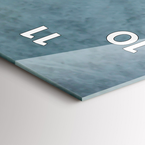 Horloge murale verticale Une tasse de café