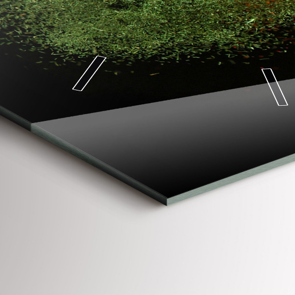 Horloge murale verticale Épices dispersées