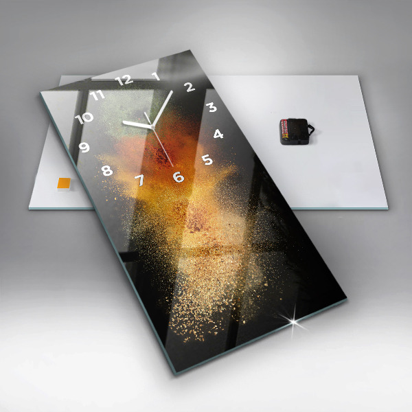 Horloge murale verticale Épices dispersées