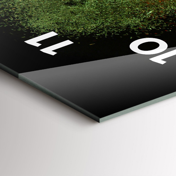 Horloge murale verticale Épices dispersées