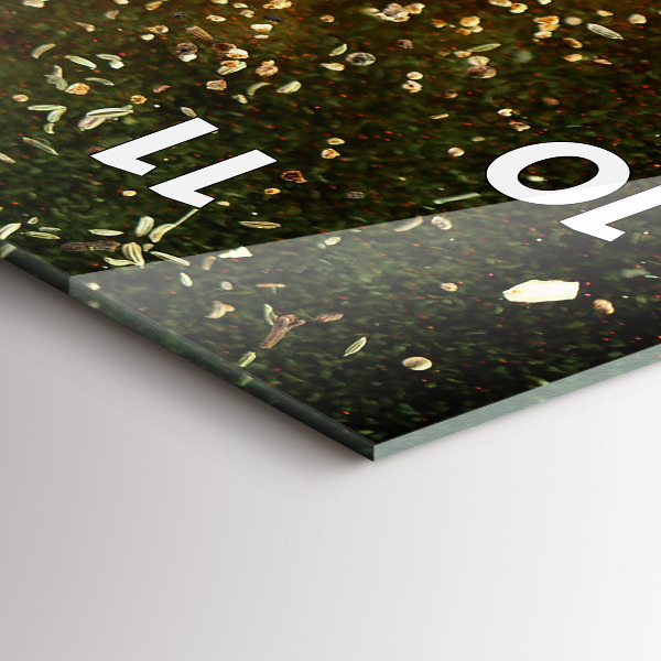 Horloge murale verticale Abstraction des épices