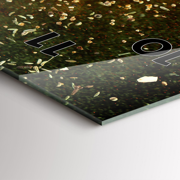 Horloge murale verticale Abstraction des épices