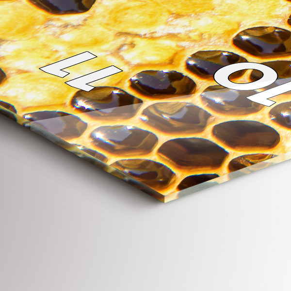 Horloge murale verticale Rayon de miel