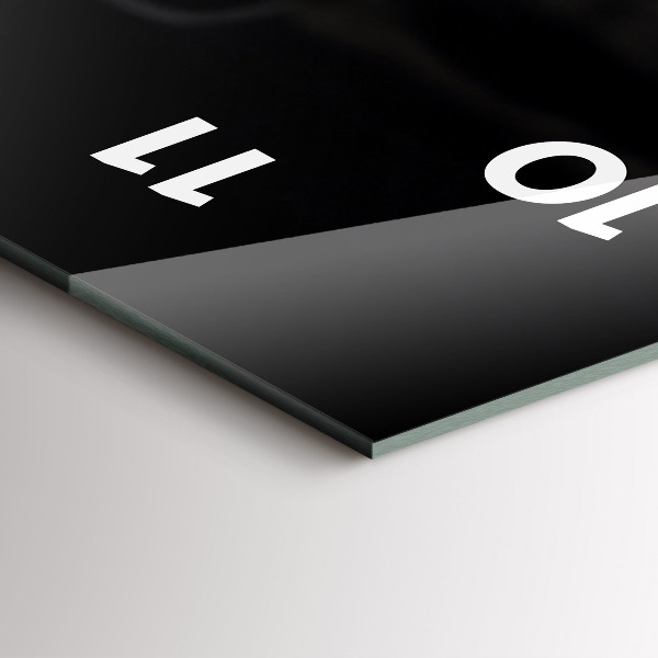 Horloge murale verticale Tasse et grains de café