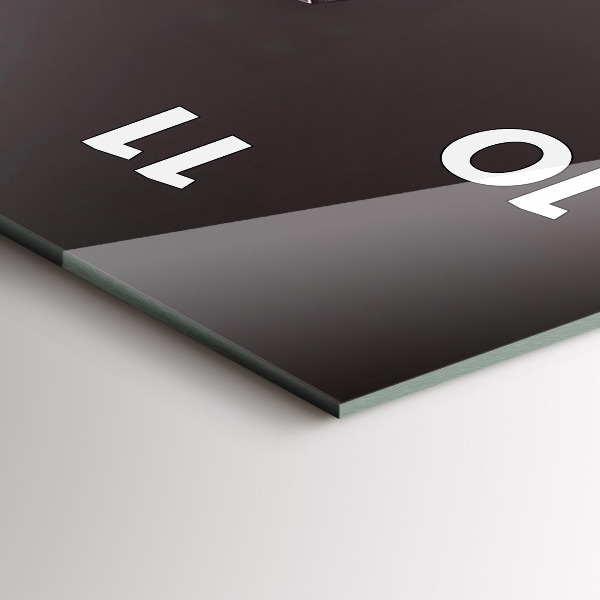 Horloge murale verticale Un verre de vin rouge