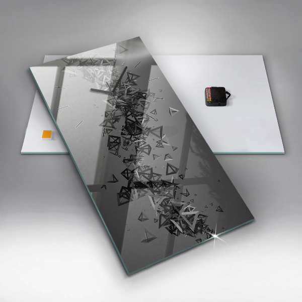 Horloge murale verticale Abstraction sombre