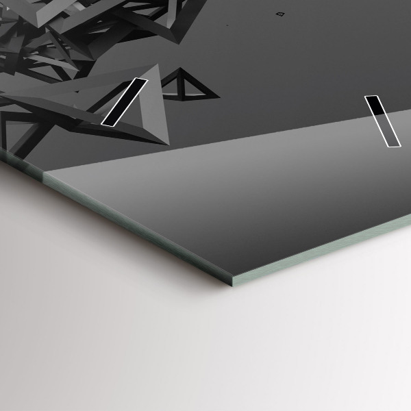 Horloge murale verticale Abstraction sombre