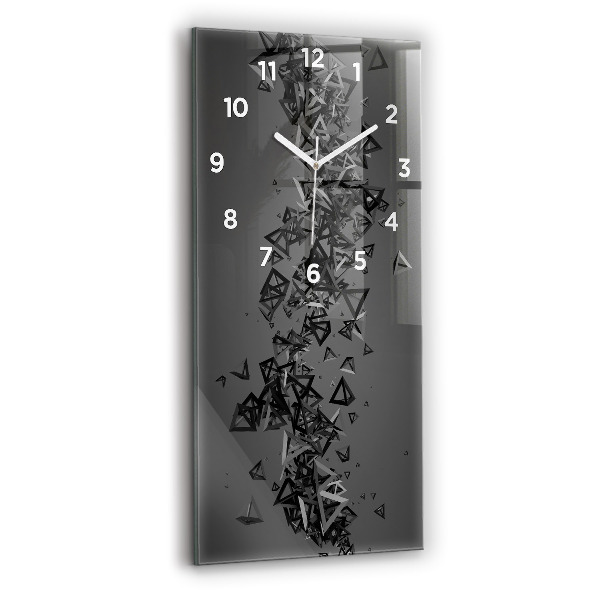 Horloge murale verticale Abstraction sombre