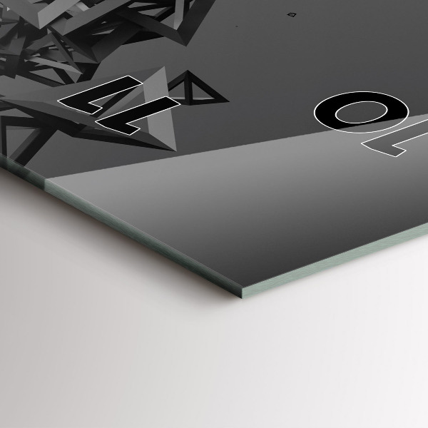 Horloge murale verticale Abstraction sombre