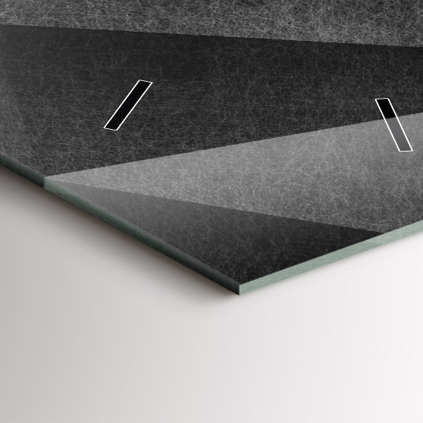 Horloge murale verticale Abstraction géométrique