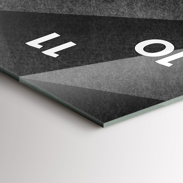 Horloge murale verticale Abstraction géométrique