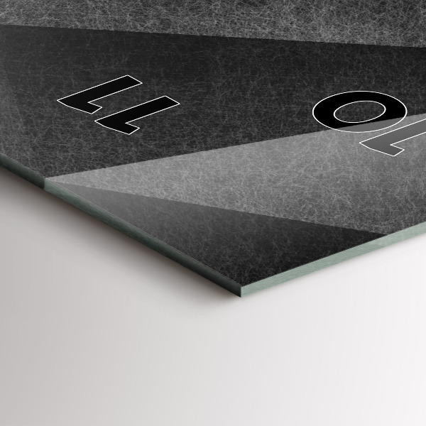 Horloge murale verticale Abstraction géométrique