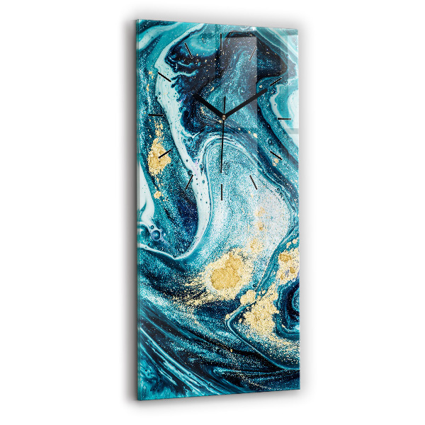 Horloge murale verticale Marbre abstrait