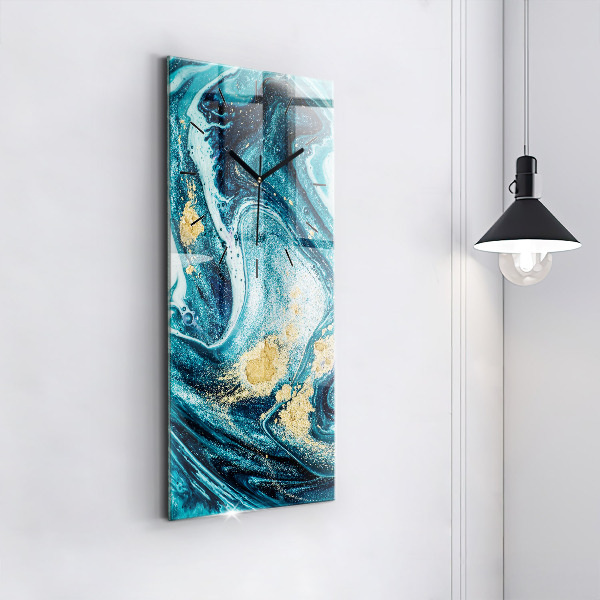 Horloge murale verticale Marbre abstrait