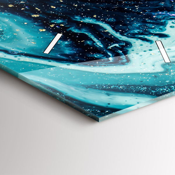 Horloge murale verticale Marbre abstrait