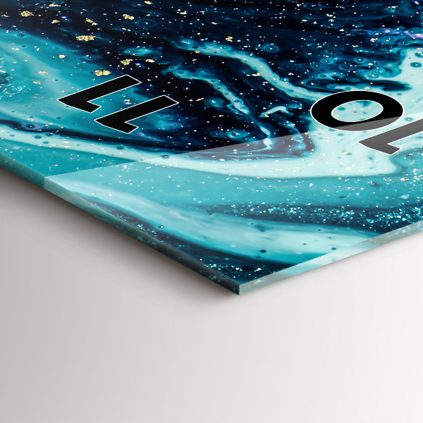 Horloge murale verticale Marbre abstrait