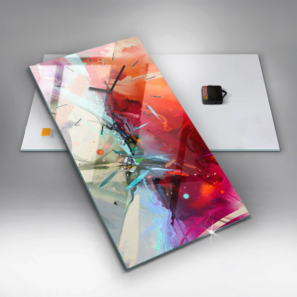 Horloge murale verticale 'Des rangées d''épices'