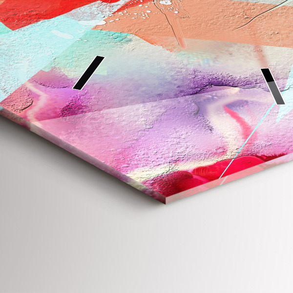 Horloge murale verticale 'Des rangées d''épices'