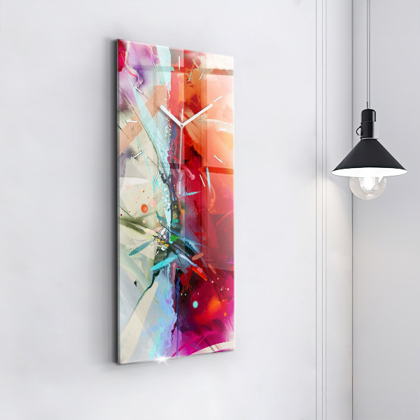 Horloge murale verticale 'Des rangées d''épices'