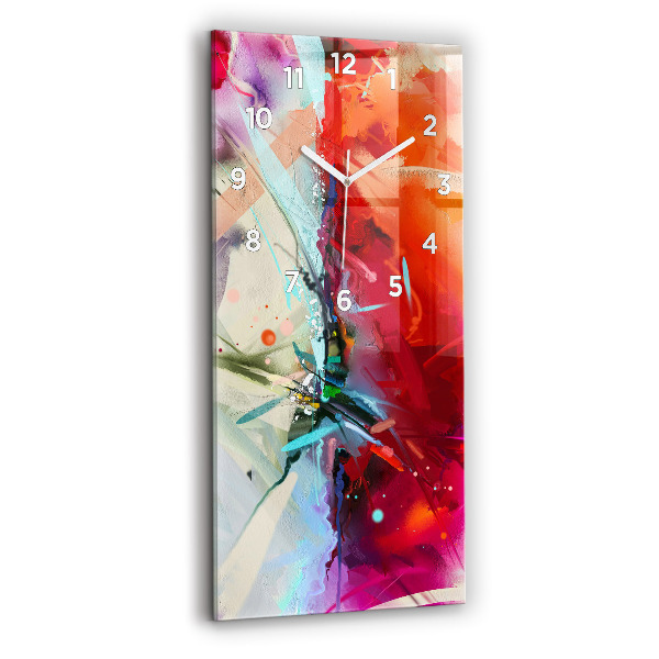 Horloge murale verticale 'Des rangées d''épices'