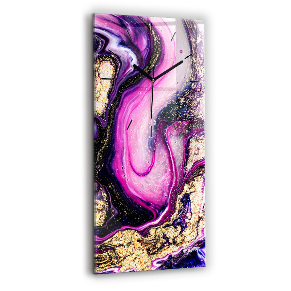 Horloge murale verticale Marbre abstrait