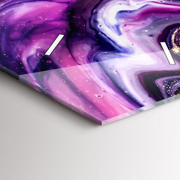 Horloge murale verticale Marbre abstrait