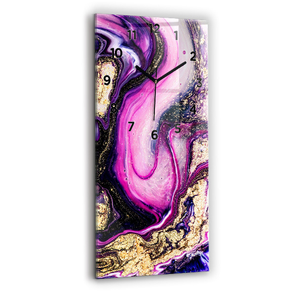 Horloge murale verticale Marbre abstrait