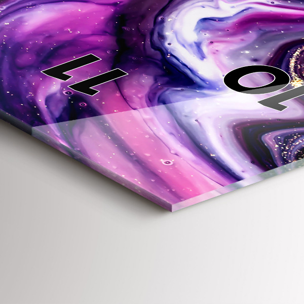 Horloge murale verticale Marbre abstrait