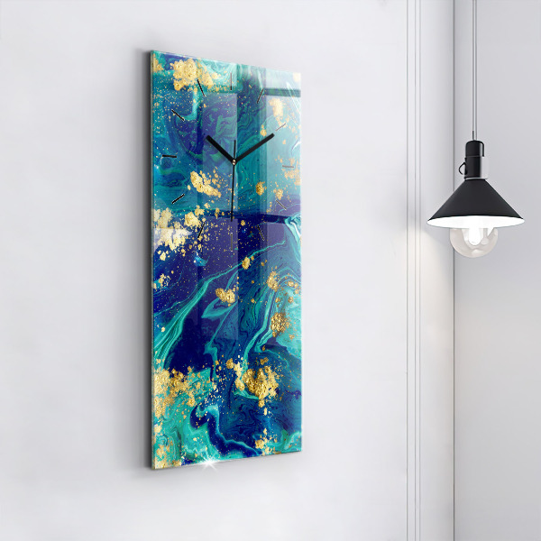 Horloge rectangulaire verticale Abstraction moderne