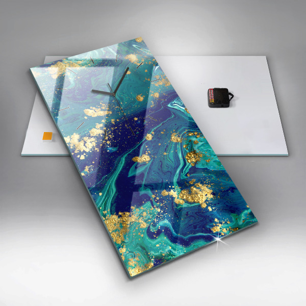 Horloge rectangulaire verticale Abstraction moderne