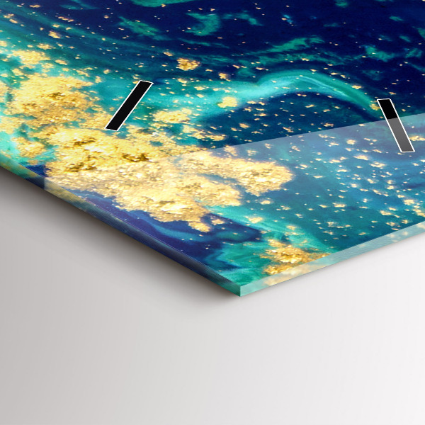 Horloge rectangulaire verticale Abstraction moderne