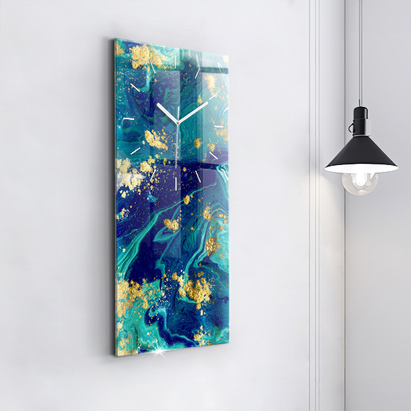 Horloge rectangulaire verticale Abstraction moderne