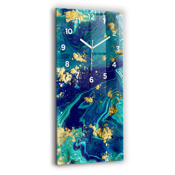 Horloge rectangulaire verticale Abstraction moderne