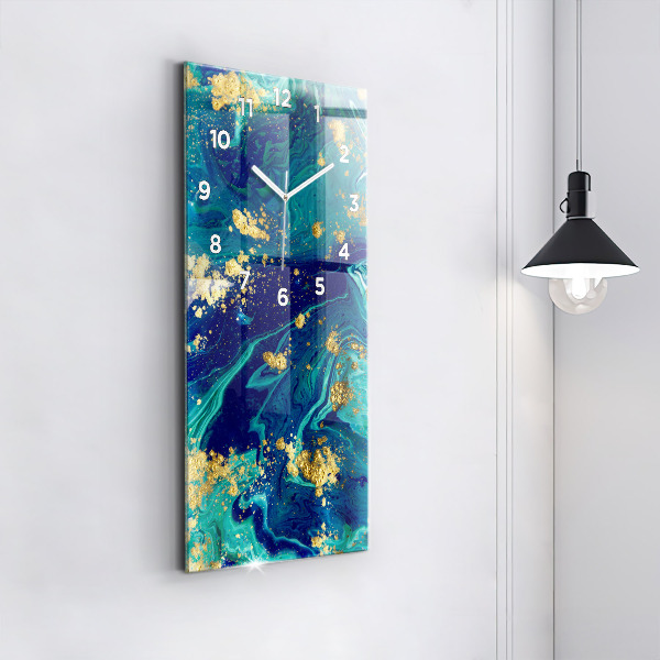 Horloge rectangulaire verticale Abstraction moderne