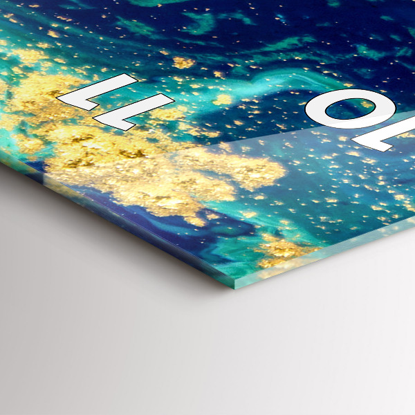 Horloge rectangulaire verticale Abstraction moderne